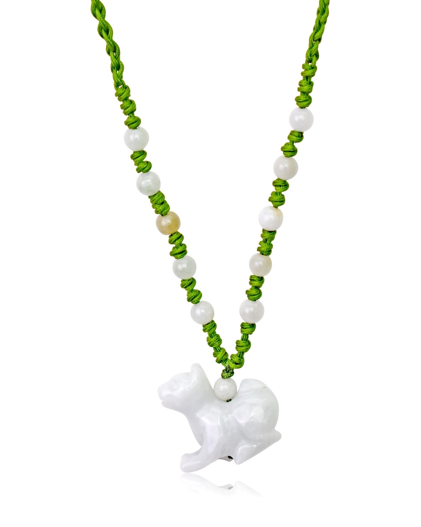 Unleash the Loyalty and Courage of the Dog Zodiac Jade NecklaceNecklacesSerenity Jade