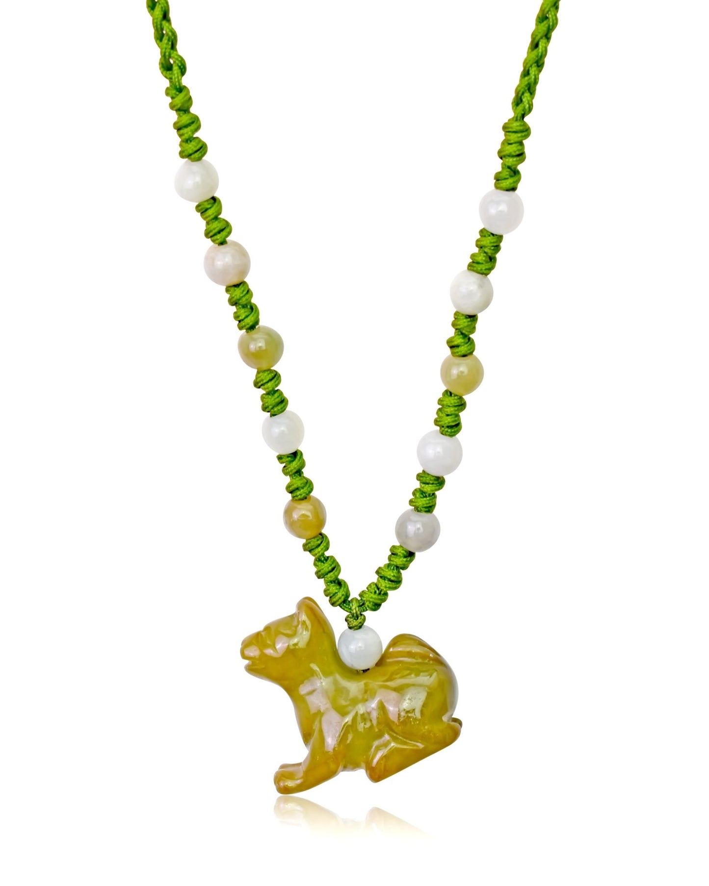 Unleash the Loyalty and Courage of the Dog Zodiac Jade NecklaceNecklacesSerenity Jade