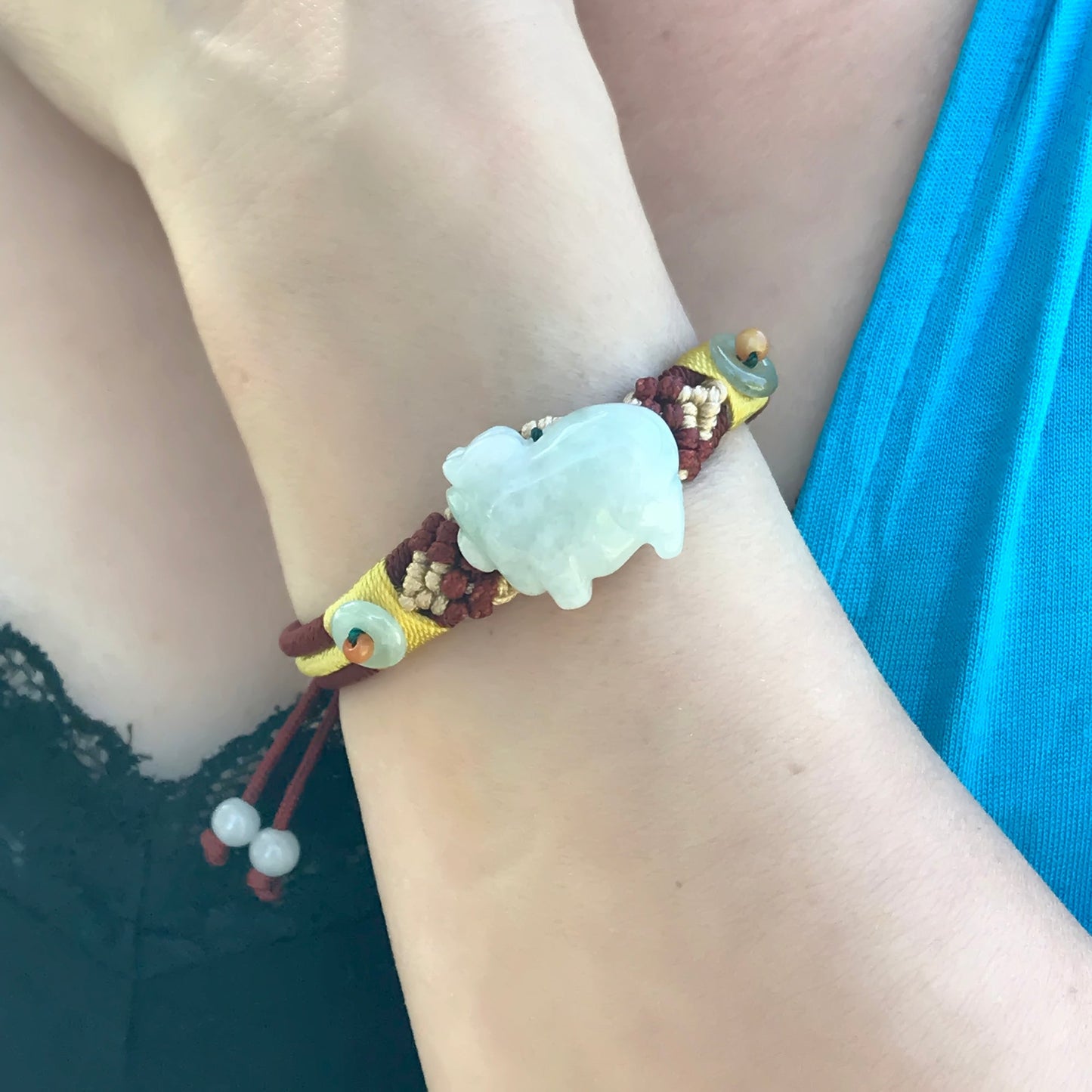 Unleash the Spirit of Abundance with the Year of the Boar Zodiac Handmade Jade BraceletBraceletsSerenity Jade