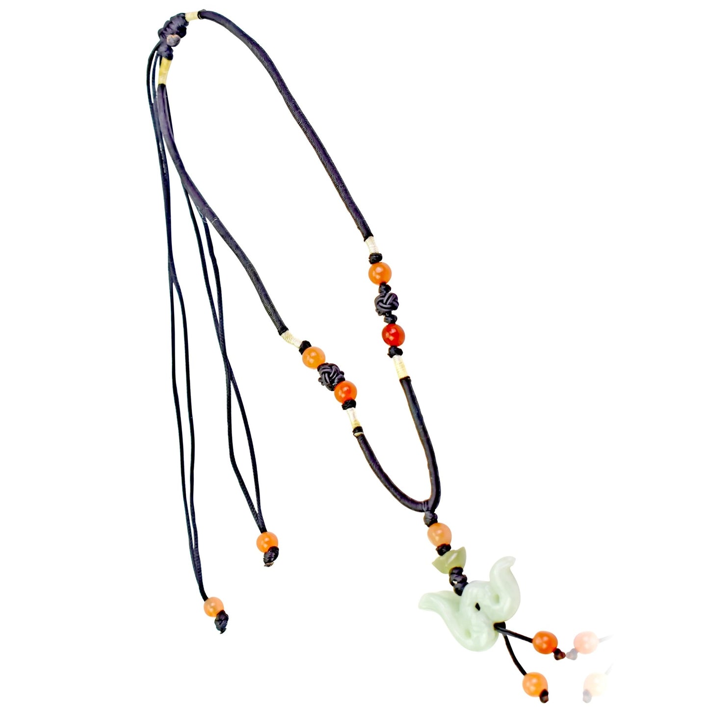 Unleash the Wisdom and Grace of the Snake Zodiac Handmade Jade NecklaceNecklacesSerenity Jade