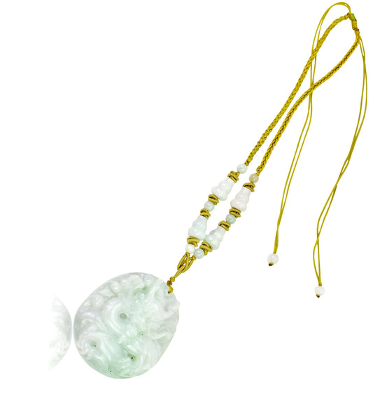 Men Jade Dragon Jewelry for Mens Necklace Dragon Pendant Necklace Good Fortune Father's Day Gift