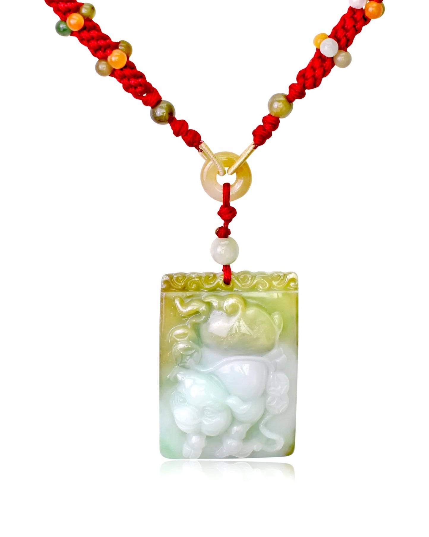 Unleash Your Wild Side with the Playful Boar Jade Pendant NecklaceNecklacesSerenity Jade