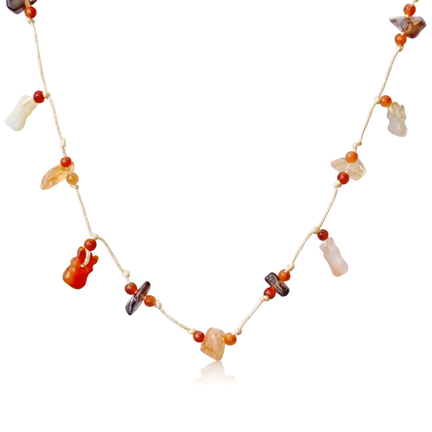 Unlock Abundance with the Money Pouch Gemstone NecklaceNecklacesSerenity Jade