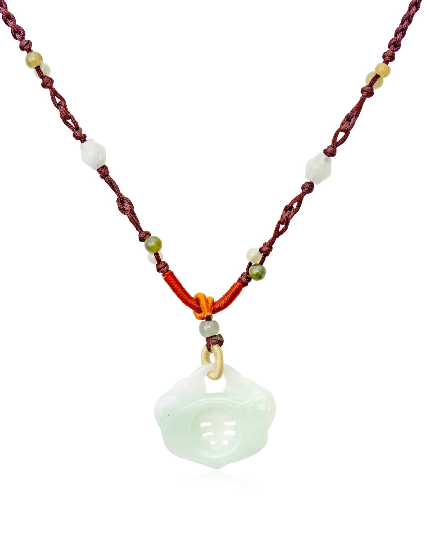Unlock Your Luck and Fortune with the Lock Full of Luck Jade Pendant NecklaceNecklacesSerenity Jade