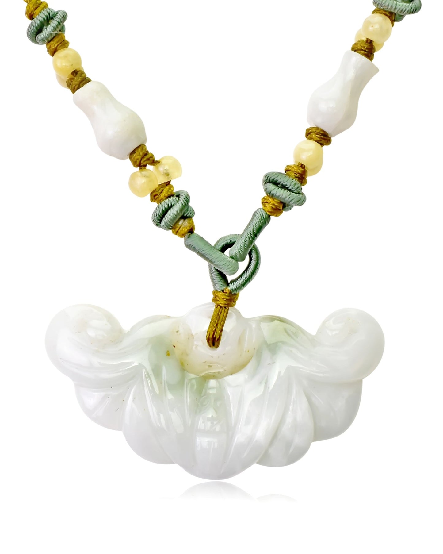 Wear Luck and Happiness with the Handmade Bat Jade Pendant NecklaceNecklacesSerenity Jade