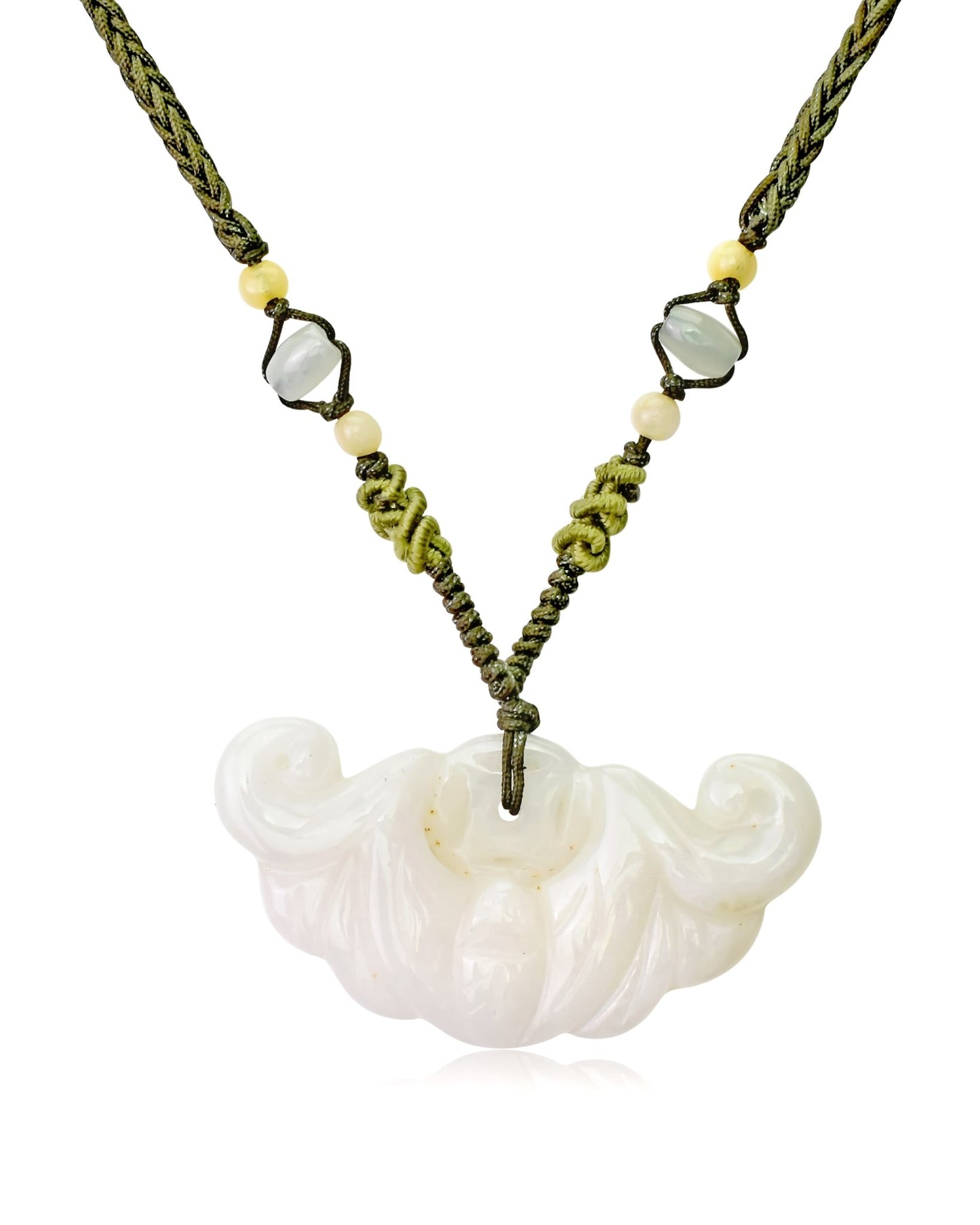 Wear Luck and Happiness with the Handmade Bat Jade Pendant NecklaceNecklacesSerenity Jade