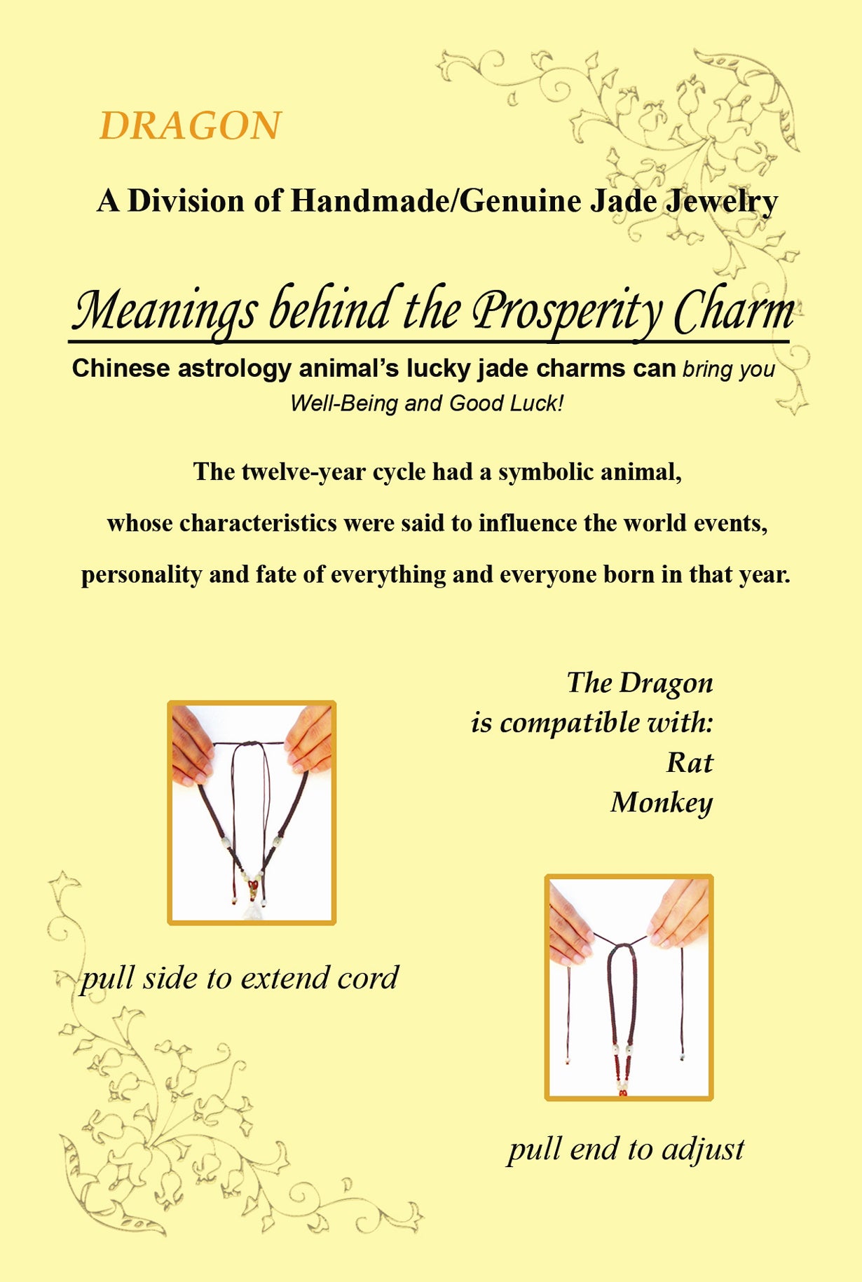 Show your Pride with a Dragon Chinese Zodiac Necklace