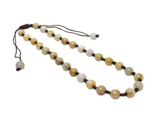 Buddha Beads Necklace A Real Jade Bead Necklace for Unisex Buddhist Prayer Beads Necklace Spiritual Gift for Friends Birthday