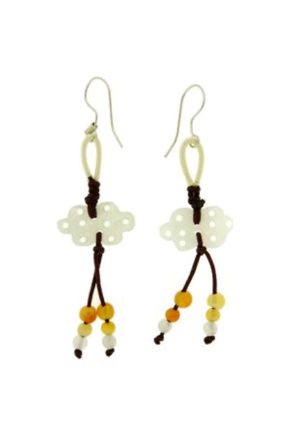 Infinite Earrings with Jade Thoughtful Gift Infinity Jewelry for Women