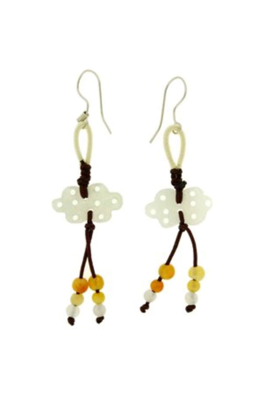 Infinite Earrings with Jade Thoughtful Gift Infinity Jewelry for Women