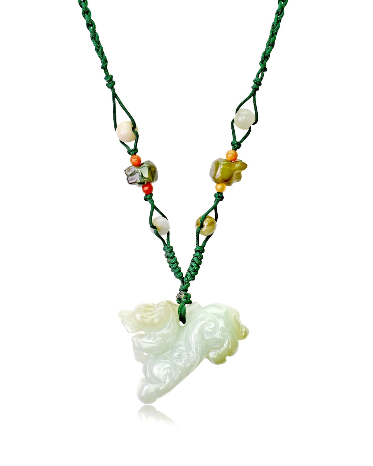 Mens Lion Necklace A Bold Birthday Gift For Friends Green Jade Pendant with Strength and Style Birthday Gift