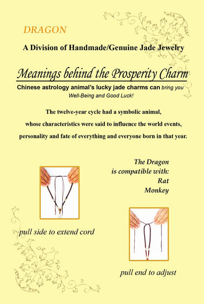 Year of the Dragon Post Card, Back Side