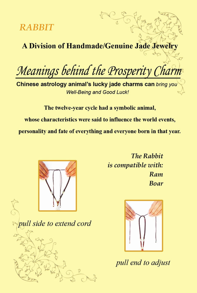 Year of the Rabbit Post Card, Back Side