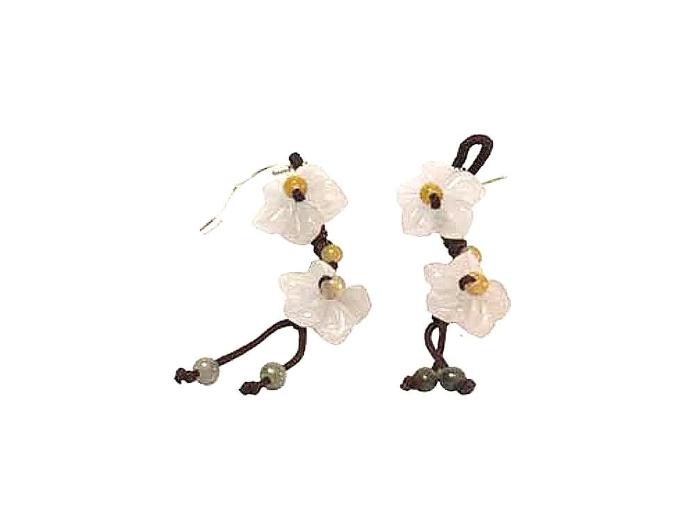 Shine with Fabulous Breath of Heaven Flower Jade EarringsEarringsSerenity Jade