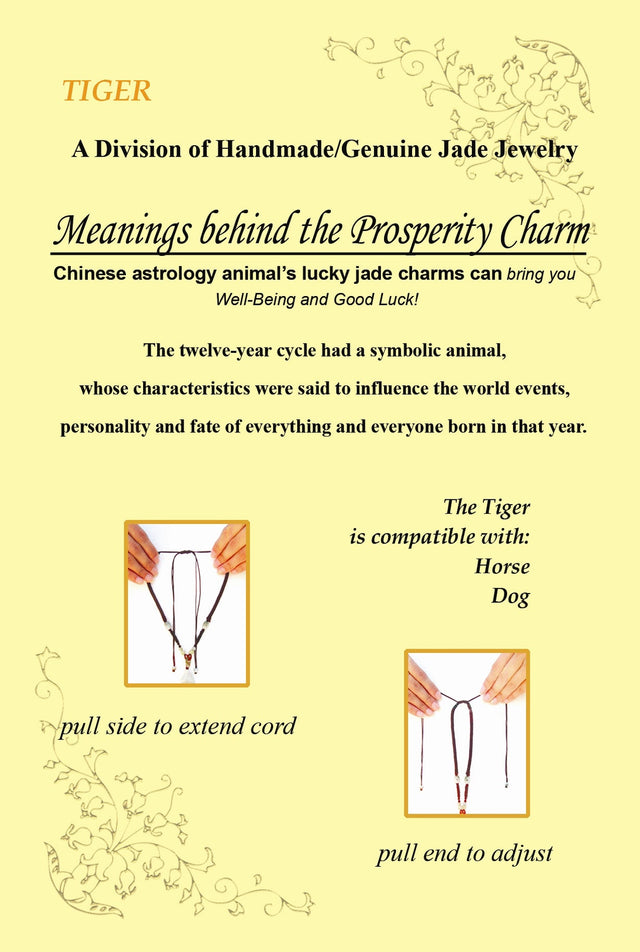Unleash the Bold Power of the Tiger with Our Exquisite Jade NecklaceNecklacesSerenity Jade