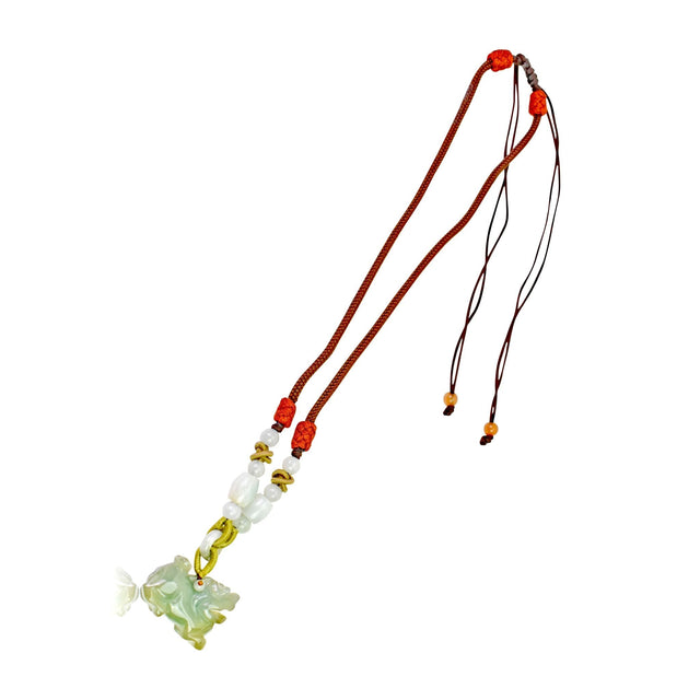 Necklace Lion a Strong Spirit Carved Jade Pendant for Men or Women a Gift for Birthdays or Holidays That Roars With Style