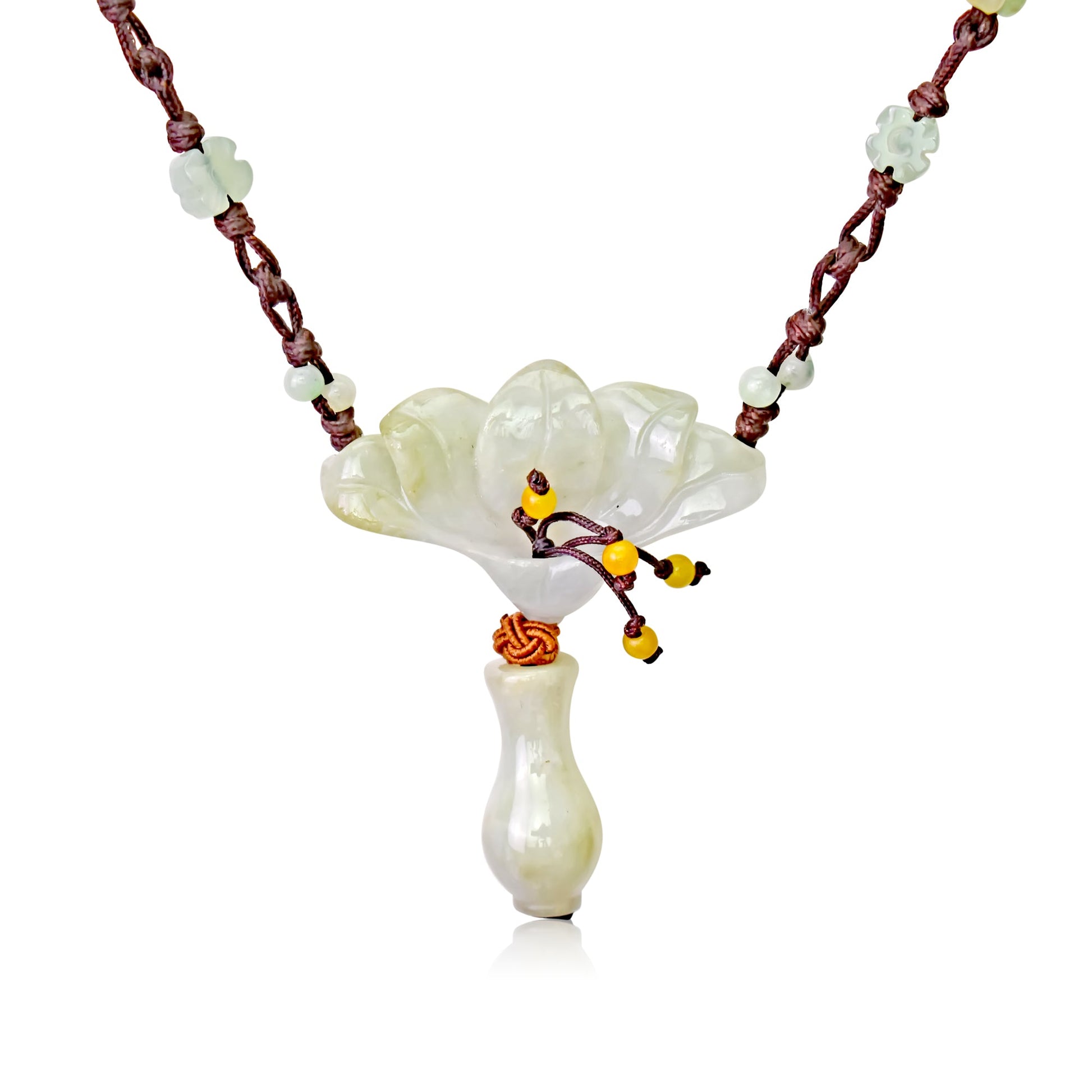 A Necklace for Wife with Peacock in Flowers and Jade a Meaningful Gift for Valentine’s Day or Birthdays