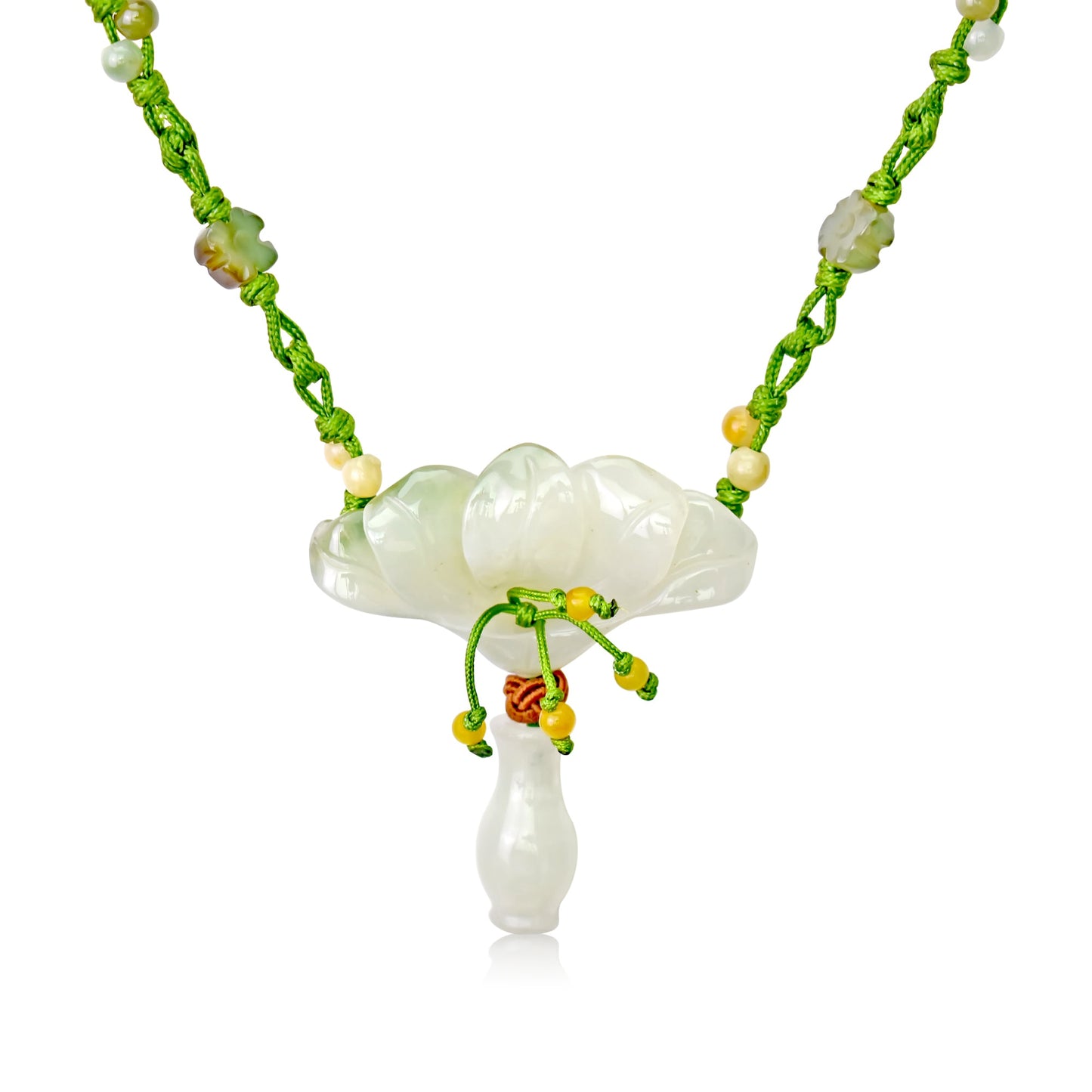 A Necklace with Jade and Peacock in Flowers a Thoughtful Gift for Wife on Mother’s Day or Holidays