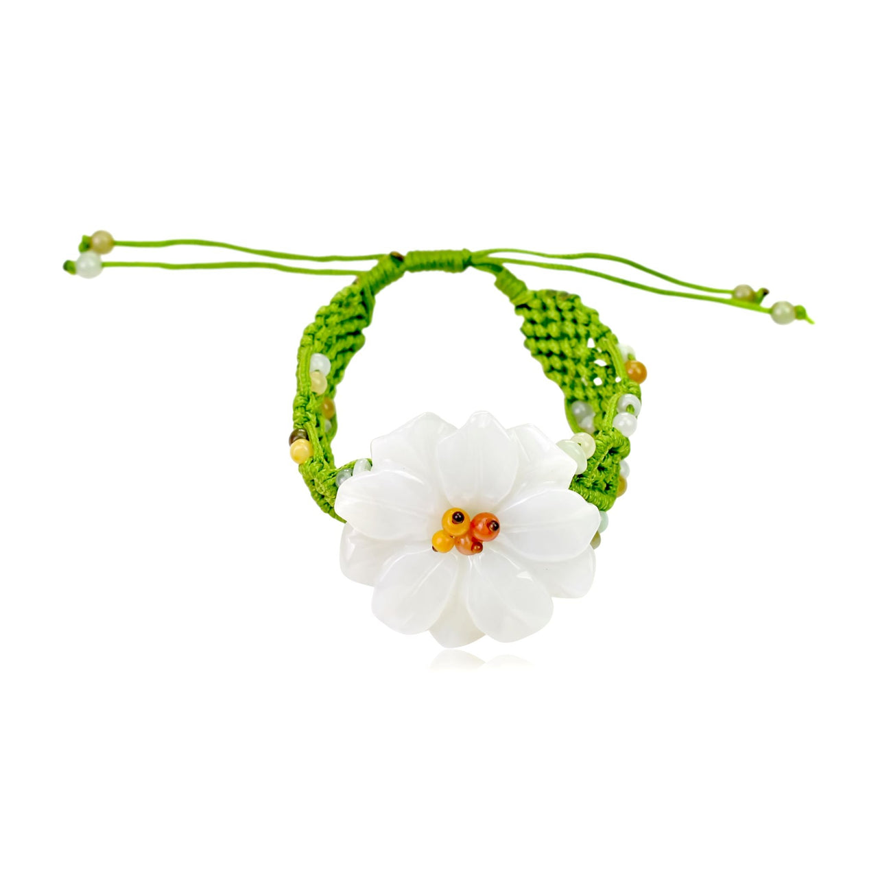 Anemone in water jade bracelet a female bracelet gift for women who seek calm, beauty, and balance

