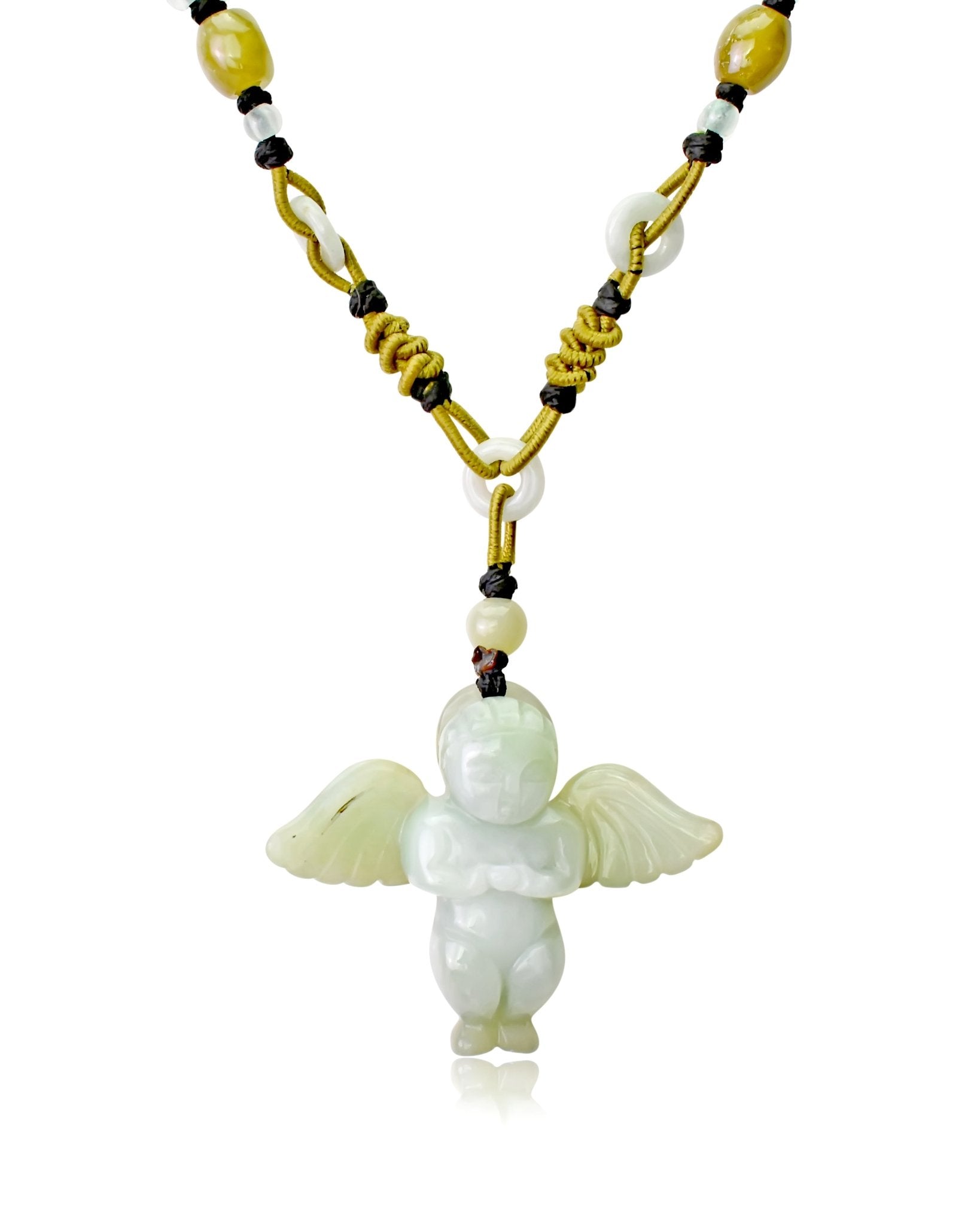 Angel Necklace for Men or Women Handmade Jewelry for Anniversary Gift Carry a Little Light and Luck Every Day