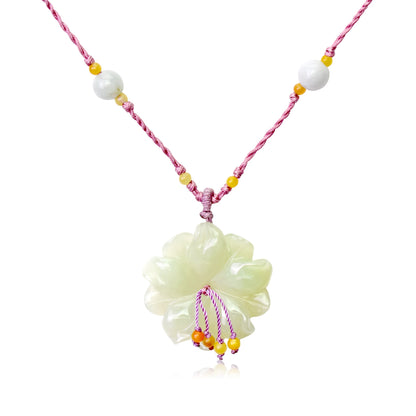 Artisan Jade Necklace for Women Beaded Sea Anemone Design for Holiday Gifting