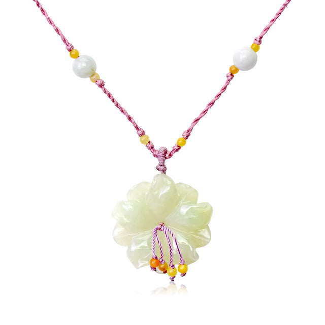 Artisan Jade Necklace for Women Beaded Sea Anemone Design for Holiday Gifting