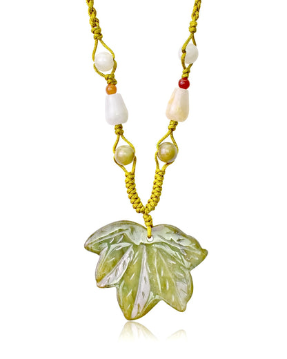 Artisan Maple Leaf Necklace Handmade Maple Leaf Pendant for Women, Holiday or Birthday Gift Idea