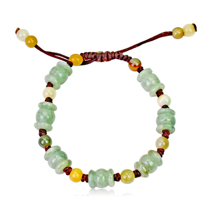 Bamboo Jewelry a Jade Bracelet Green for Unisex Birthday Gifts a Meaningful Gift of Harmony and Unwavering Strength