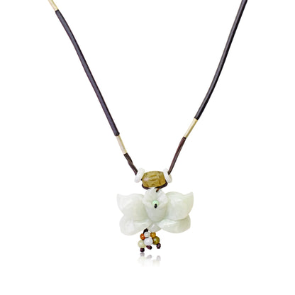Wild Indigo Yellow a Jade Pendant Necklace for Women Yellow False Indigo Unforgettable Anniversary Gift