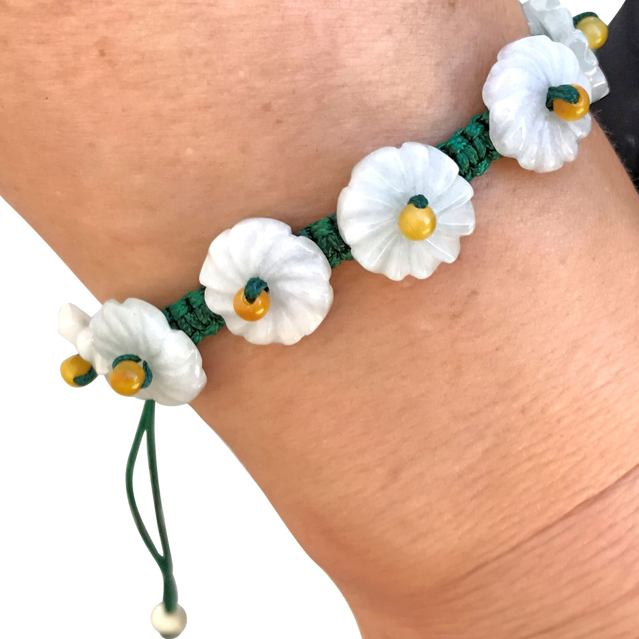 Blue Eyed Flower a Flower Design Bracelet a Thoughtful Gift for Women on Valentine's Day or Mother’s Day
