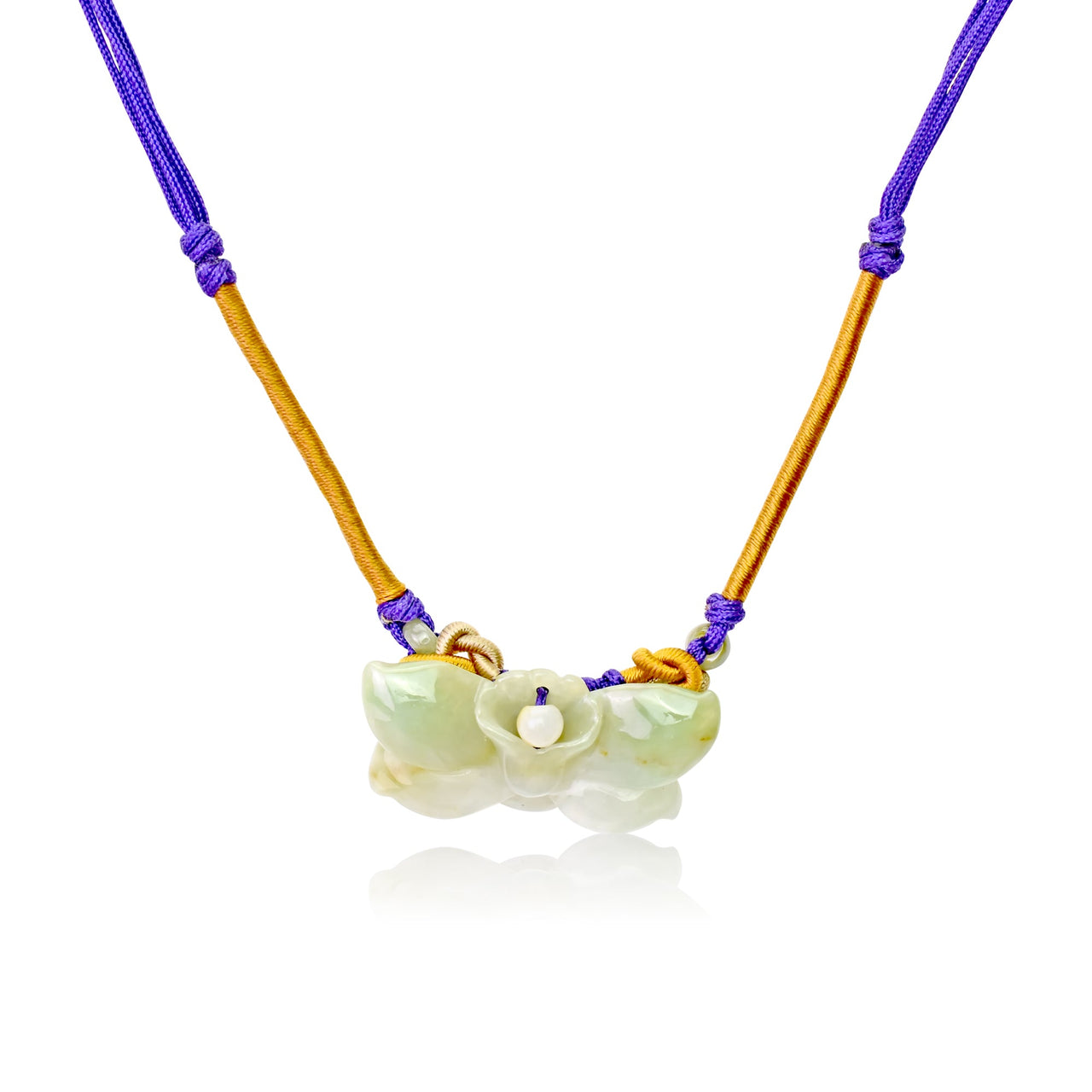 Blue Wild Indigo Artisan blue flower pendant necklace for elegant, uplifting gifting