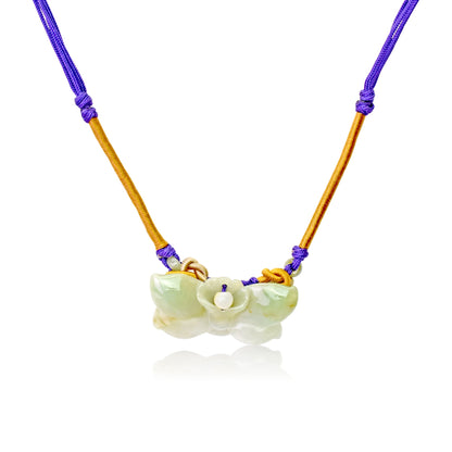 Blue Wild Indigo Flower a Pendant Necklace Flower for Women Blue Wild Indigo Lovely Valentine's Day Gift