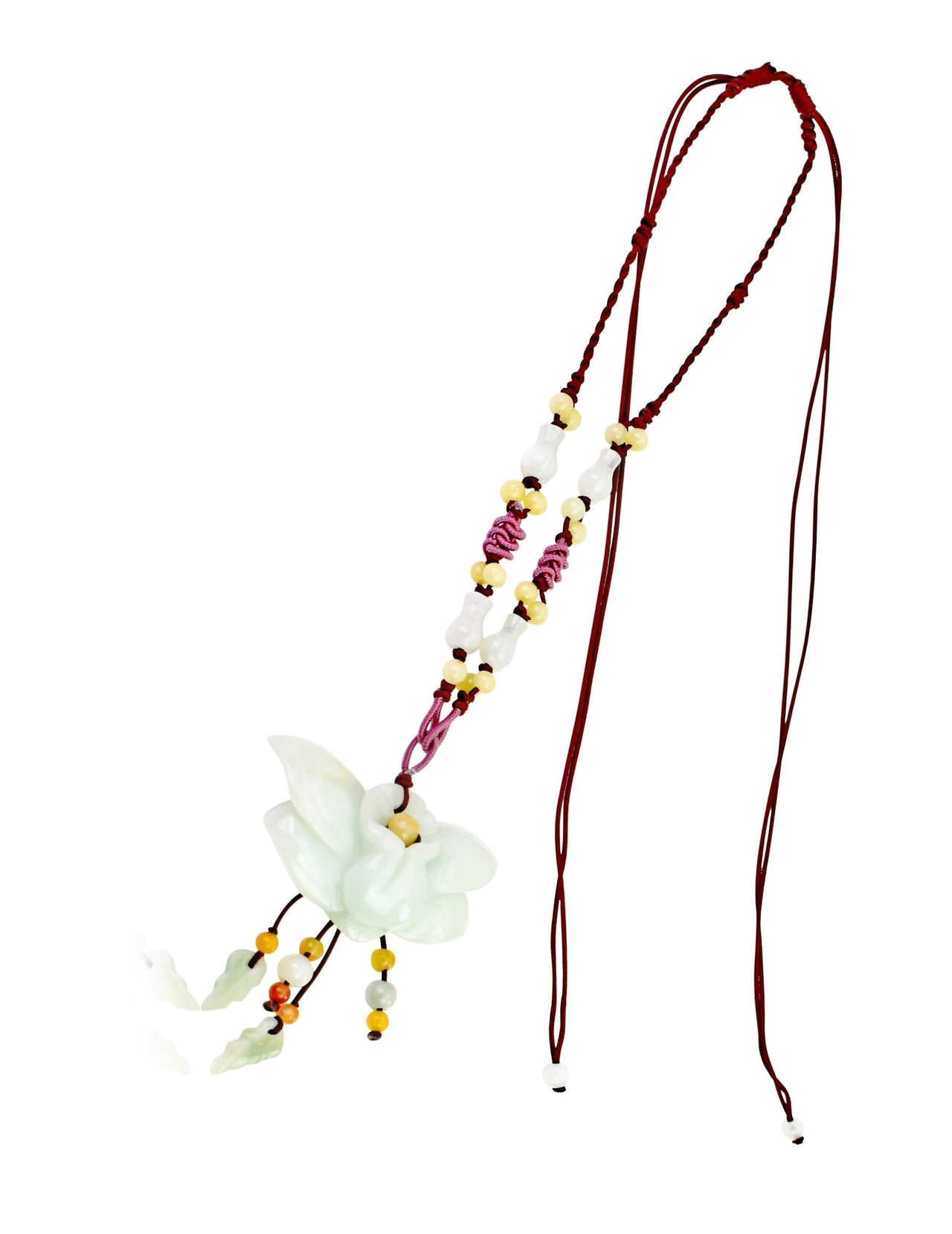 Blue Wild Indigo Flower Statement Necklace for Mother’s Day Gift Flower Pendant for Women 