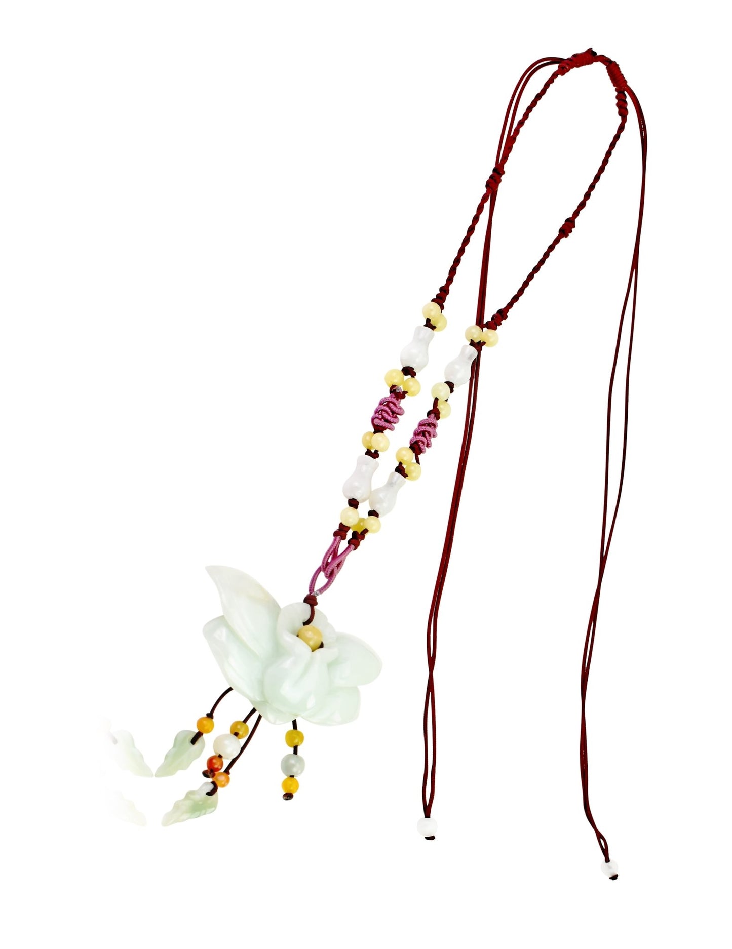 Blue Wild Indigo Flower Statement Necklace for Mother’s Day Gift Flower Pendant for Women 