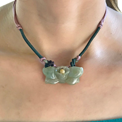 Women Blue Wild Indigo Flower a Pendant Necklace Flower for Women Blue Wild Indigo Valentine's Day Gift