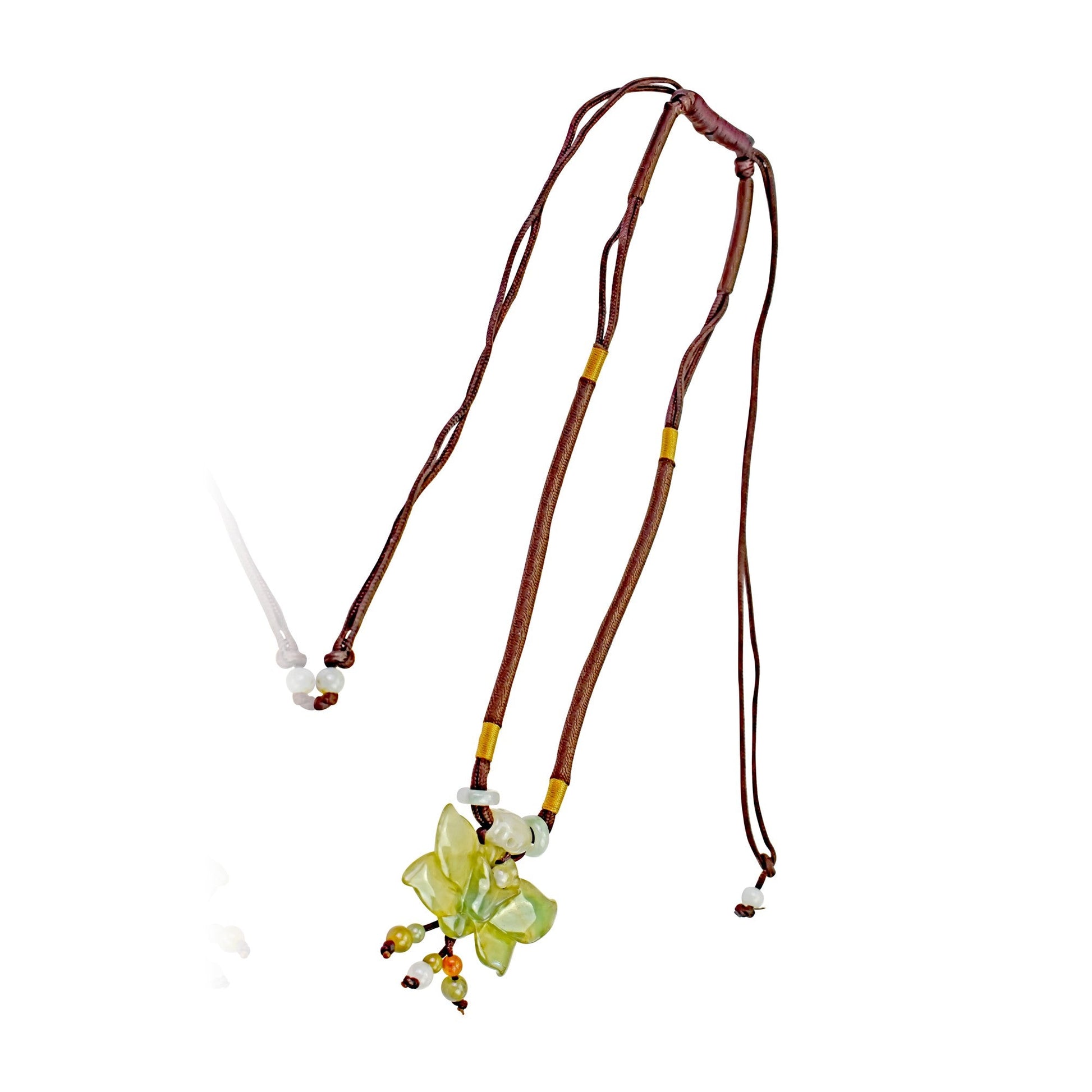 Blue Wild Indigo flower necklace for a meaningful birthday gift