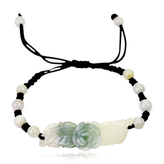 Bracelet Rose dainty jade bracelet for friends birthday gift a gift from the heart