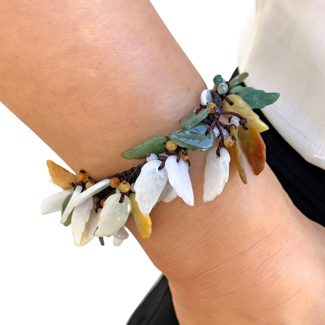 Bracelet with Leaf for Women Perfect for Anniversary Gift Balance, beauty, and abundance wrapped in one graceful piece