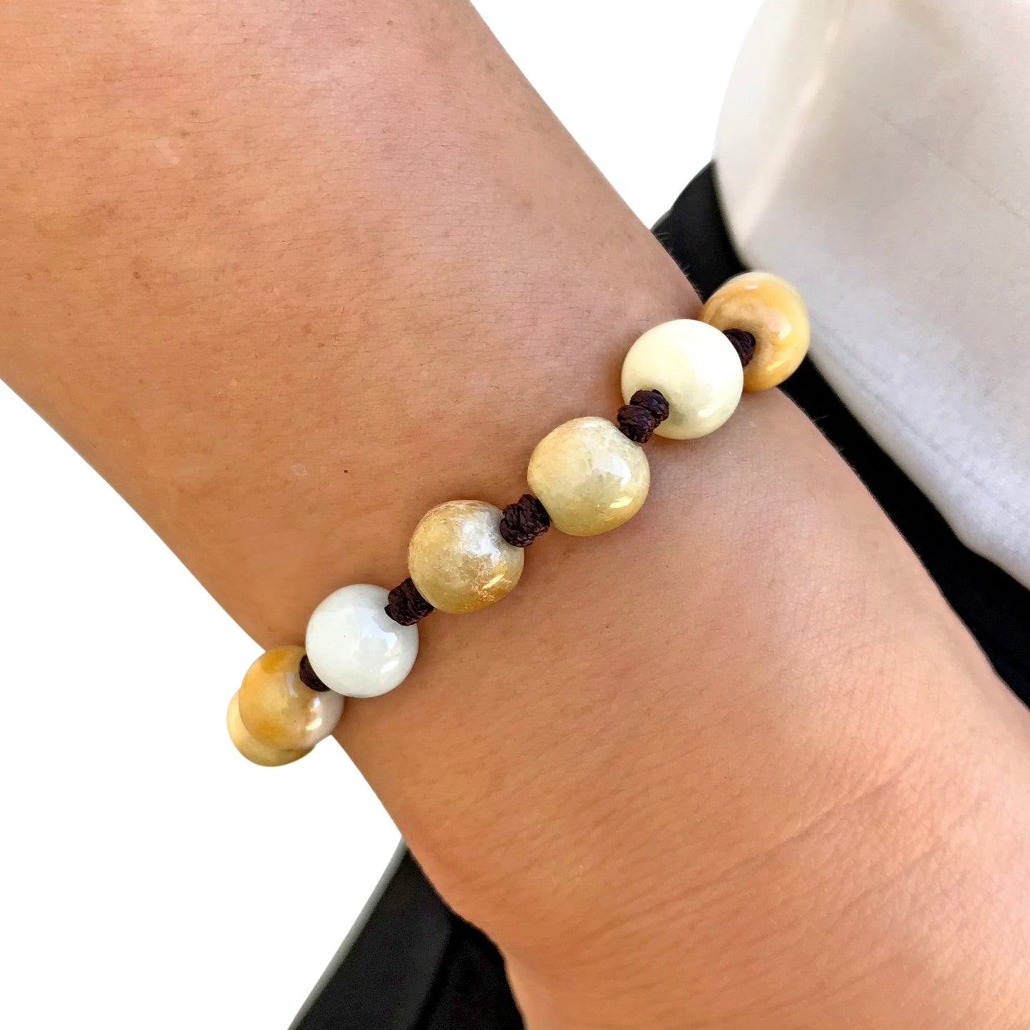 Buddha Beads Bracelet with Jade Buddhist Prayer Beads Bracelet Anniversary Gift of Serenity for Mindfulness, Love, and Well-Being