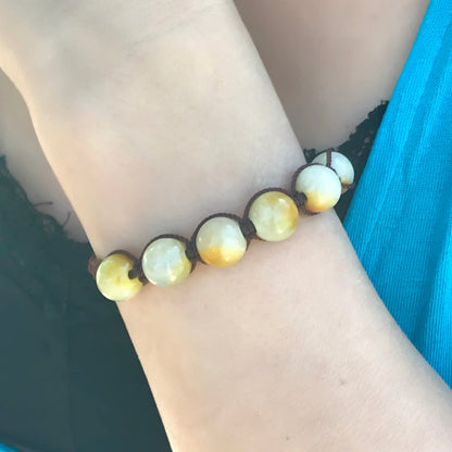Buddha Stone Bracelet  Anniversary or Holiday Gift for Mindful Living