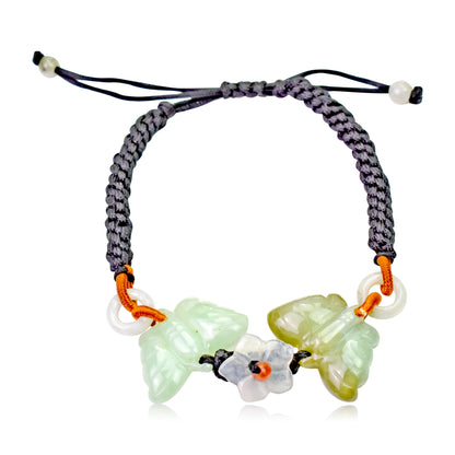 Butterfly Bracelet Jade Stone Bracelet for Meaningful Anniversary Gift