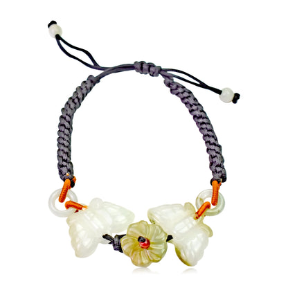 Butterfly Bracelet for Women Stylish Jade Stone Bracelet for Celebrating Love and Friendship