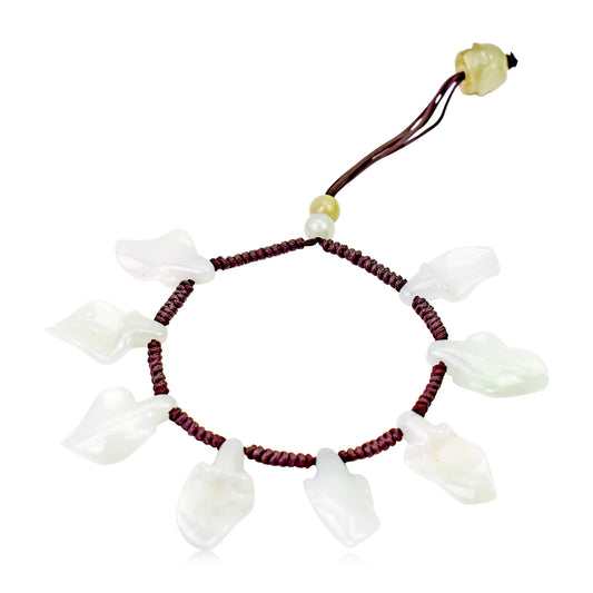 Calla Lily Bracelet a Natural Stone Bracelet for Women Perfect for Valentine’s Day or a Forever Friendship Gift