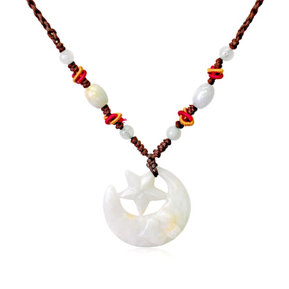 Celestial Moon and Star Necklace for Men Moon and Star Pendant for Women Moon and Stars Jewelry Thoughtful Gift for Birthdays