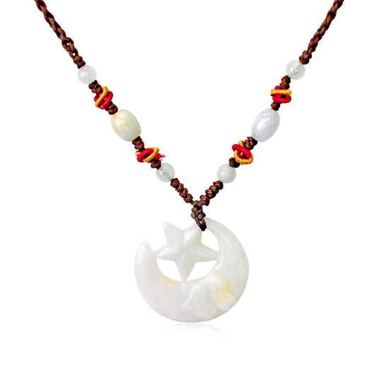 Celestial Moon and Star Necklace for Men Moon and Star Pendant for Women Moon and Stars Jewelry Thoughtful Gift for Birthdays 
