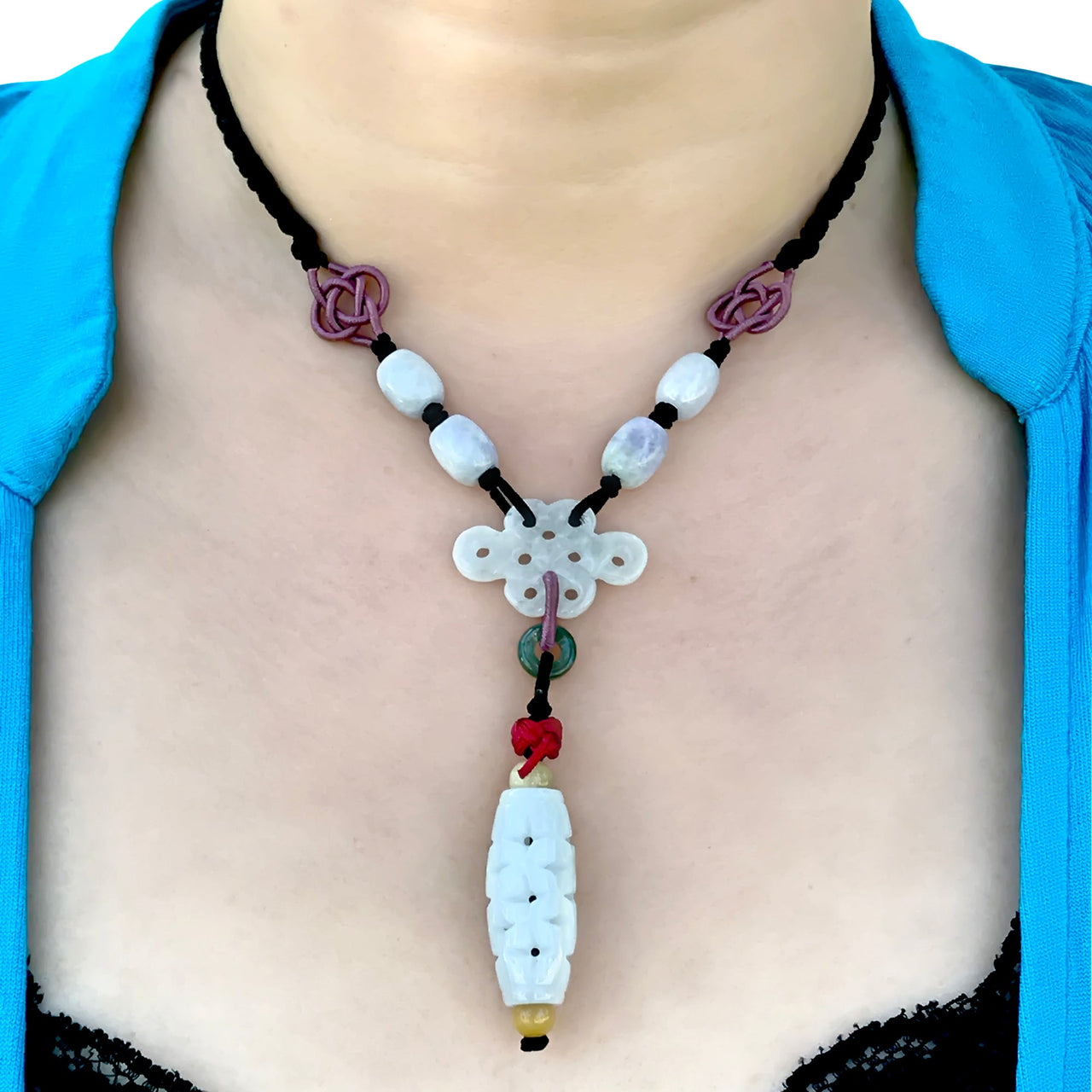 Chain Infinity for Women with Jade Gem Romantic Gift Idea for Birthdays, Mother’s Day, or Valentine’s Day