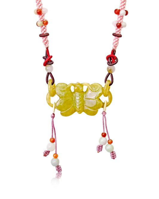 Charming Double Butterfly Pendant Necklace for Women Exquisite Butterfly Jewelry for her