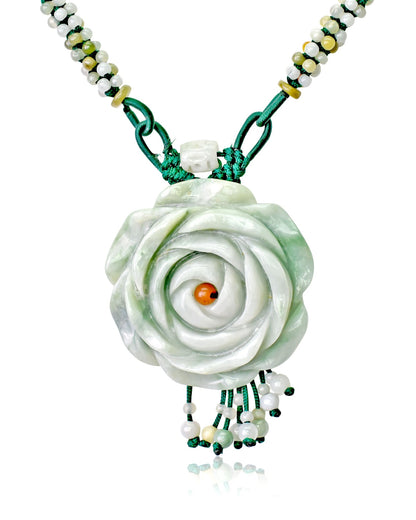 Charming beaded rose necklace for Mother’s Day surprises