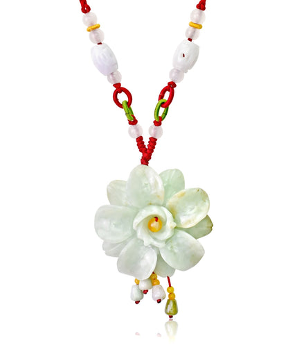 Charming women flower necklace camellia flowers for a sentimental and lasting gift