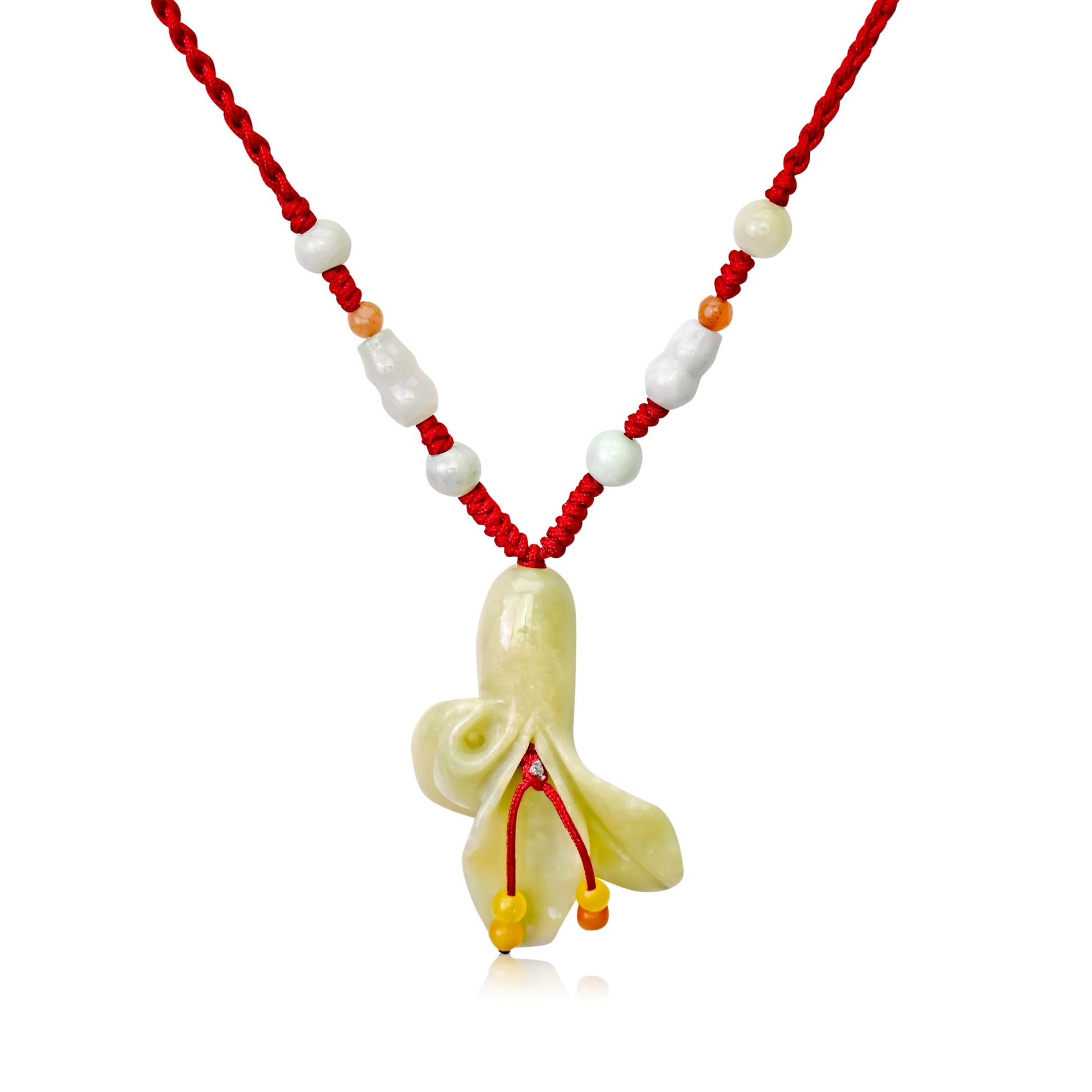 Chic calla lily necklace flower for women a real jade to inspire longevity, ideal for birthdays or holiday gifts